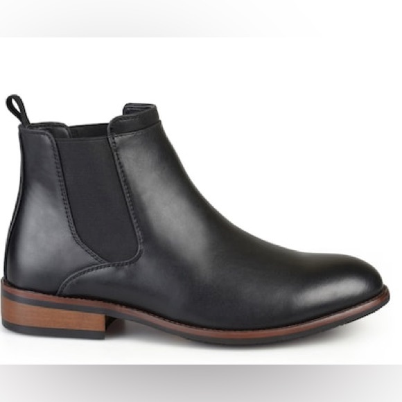 Vance Co. Black Vegan Leather Chelsea Boots - Picture 5 of 14